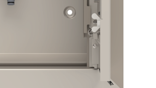 TRESOR closeup verriegelbare Funktionsklappen