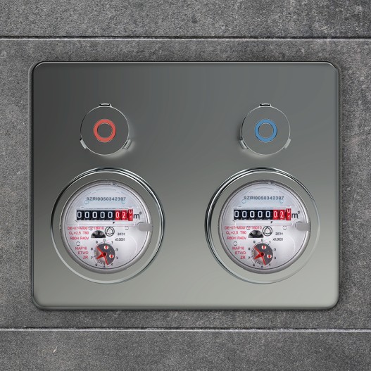 Optimisation of the range of water meter mounting blocks and water meter assemblies