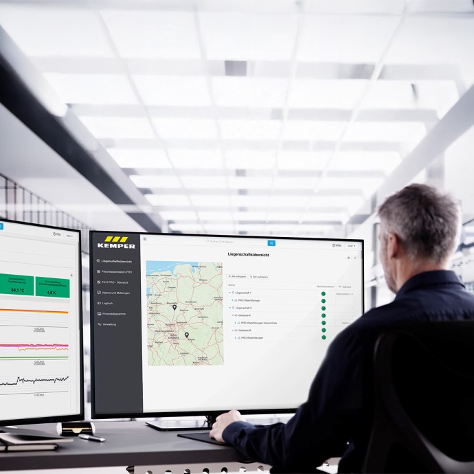 KTS Frischwasserstation PRO: digitale Produkfeatures