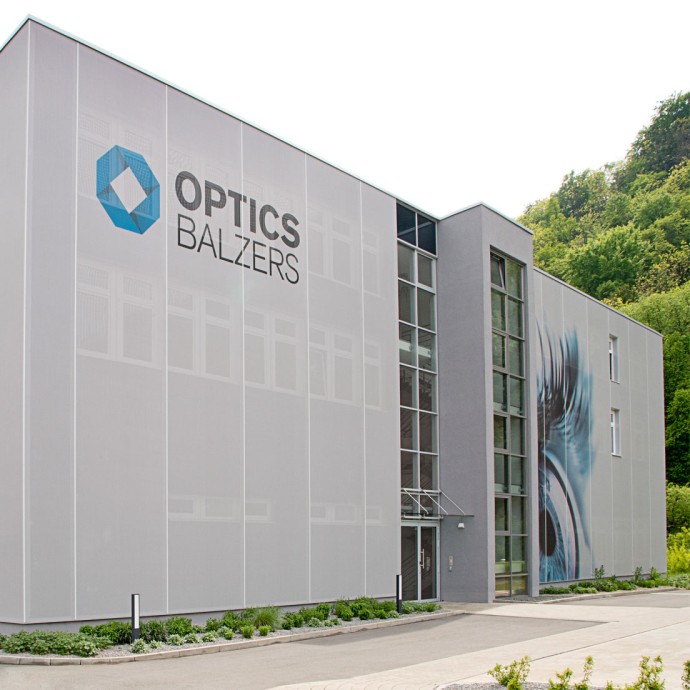 Bâtiment de laboratoire de la société Optics Balzers Jena GmbH à Jena en Allemagne