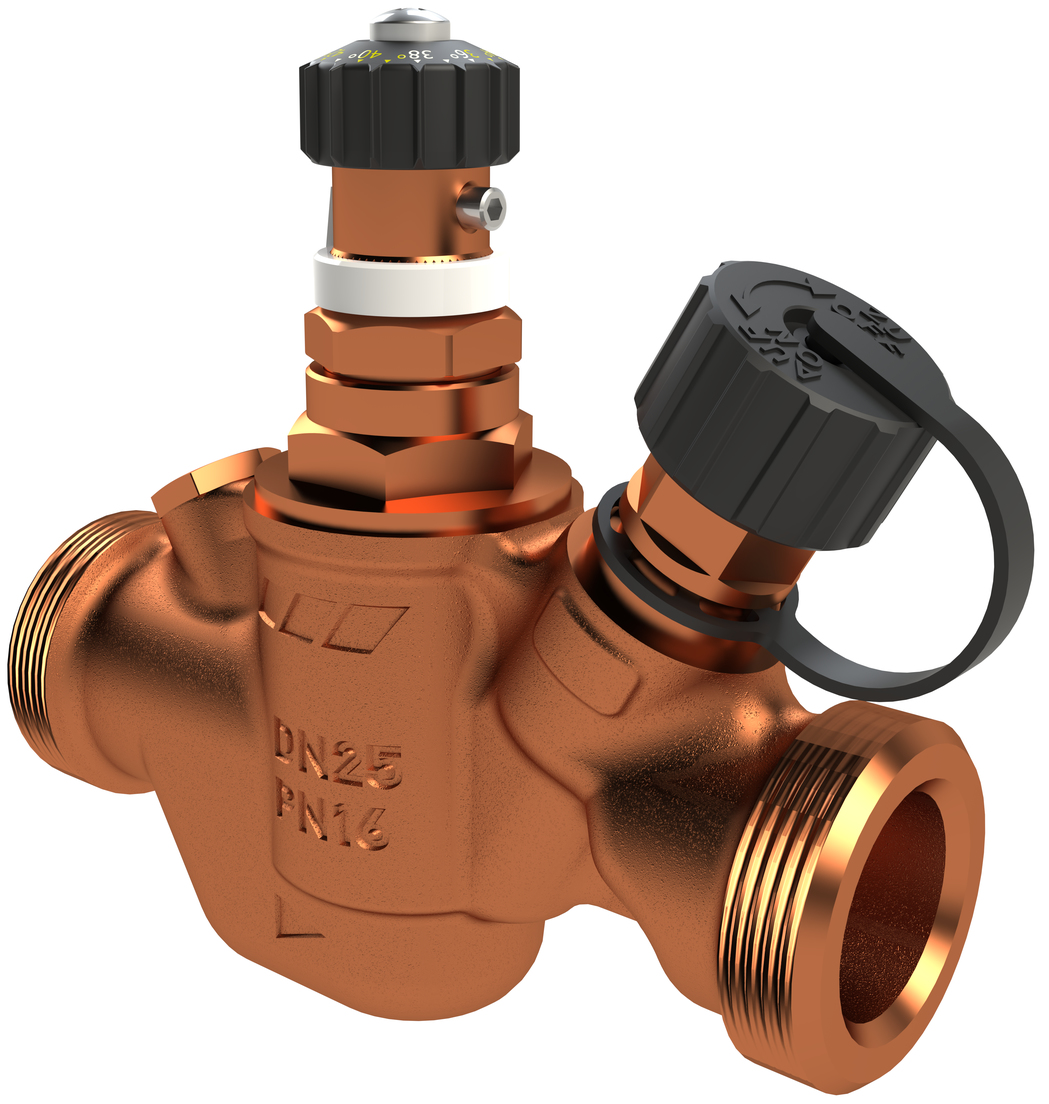 THERM Vanne de régulation de circulation automatique, 30 ° C à 50 ° C, filetage extérieur, Figure 140 0G