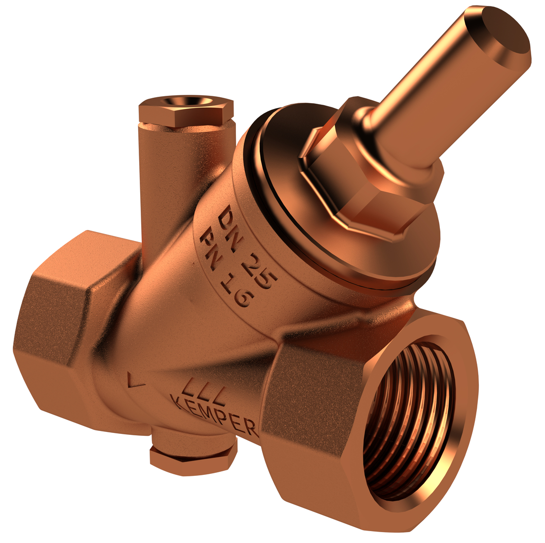antipollution check valve, FPT, with plugged drain port, figure 195 02