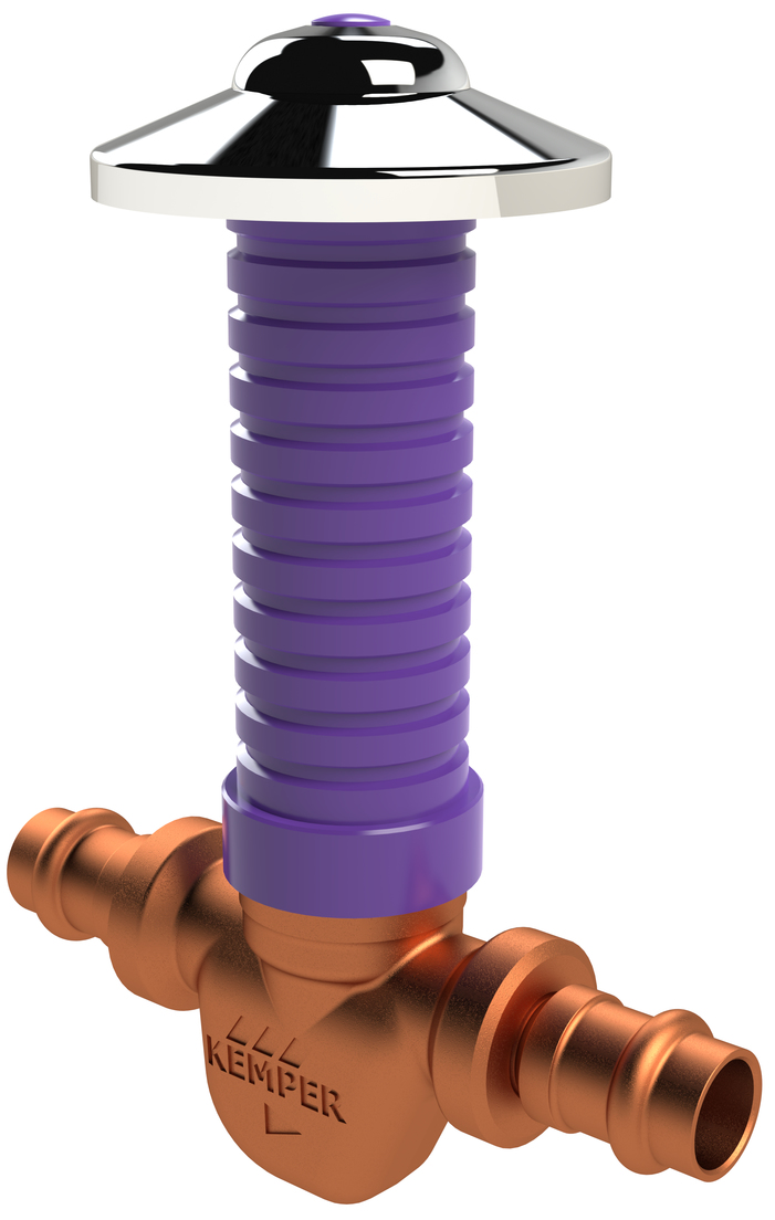 ETA-THERM inregelafsluiter voor verdiepingen, inbouwmodel, 56 °C tot 58 °C, SANPRESS/PROFIPRESS, figuur 544 02