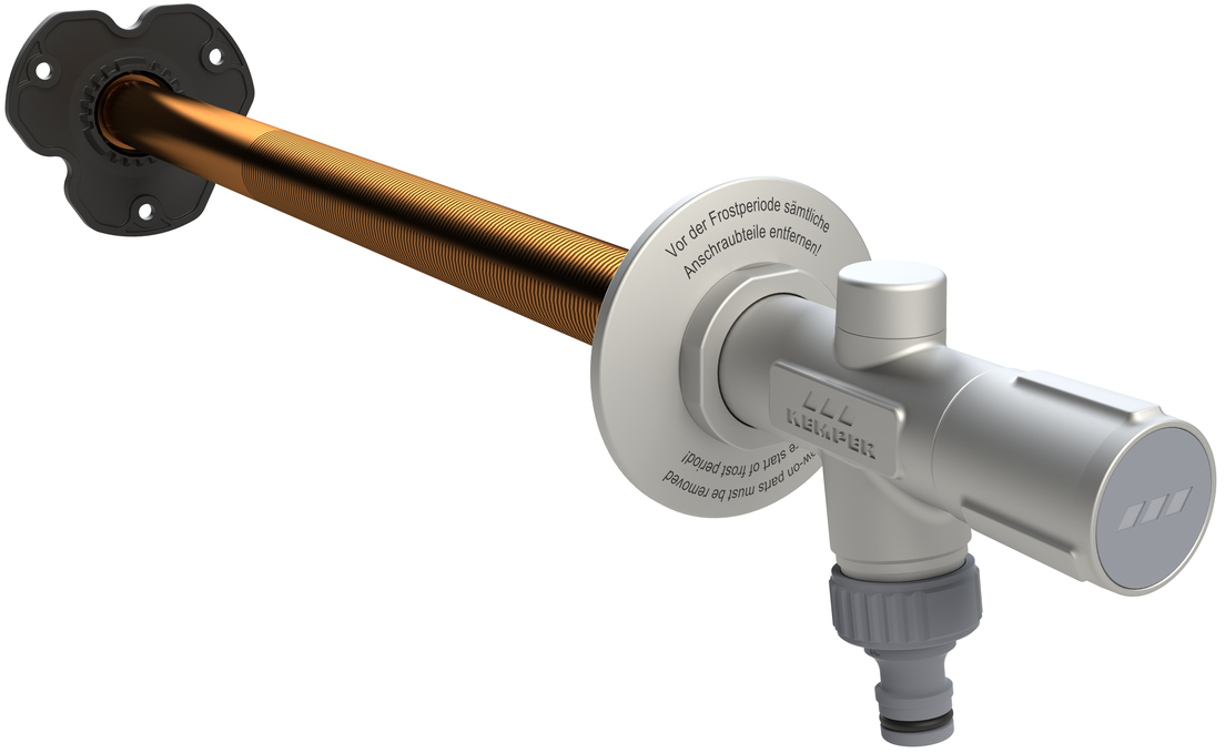 FROSTI® frost-proof outdoor valve, with operating handle, construction set version, figure 578 00