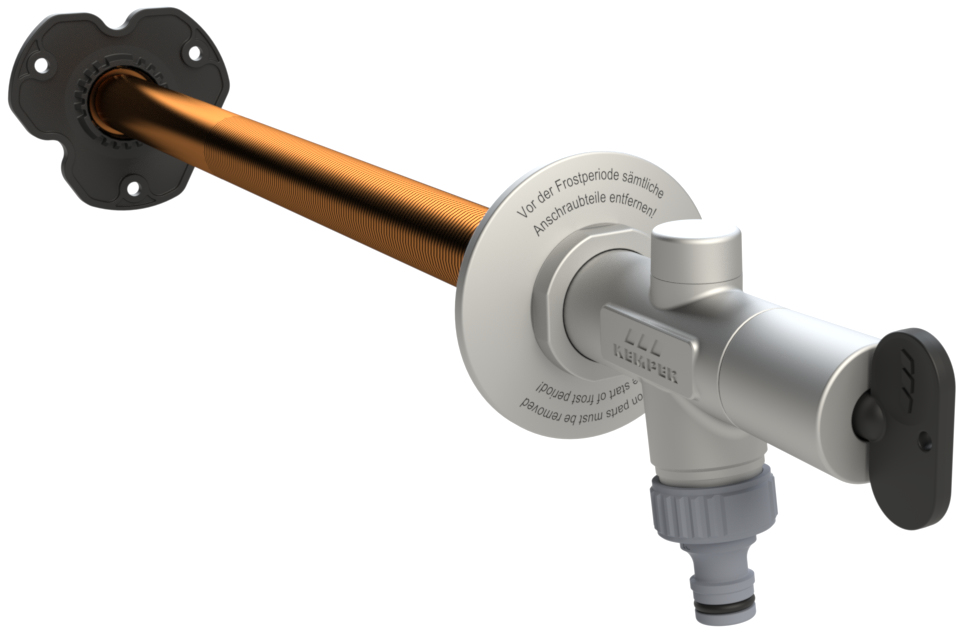 FROSTI® frost-proof outdoor valve, with socket wrench, construction set version, figure 578 03