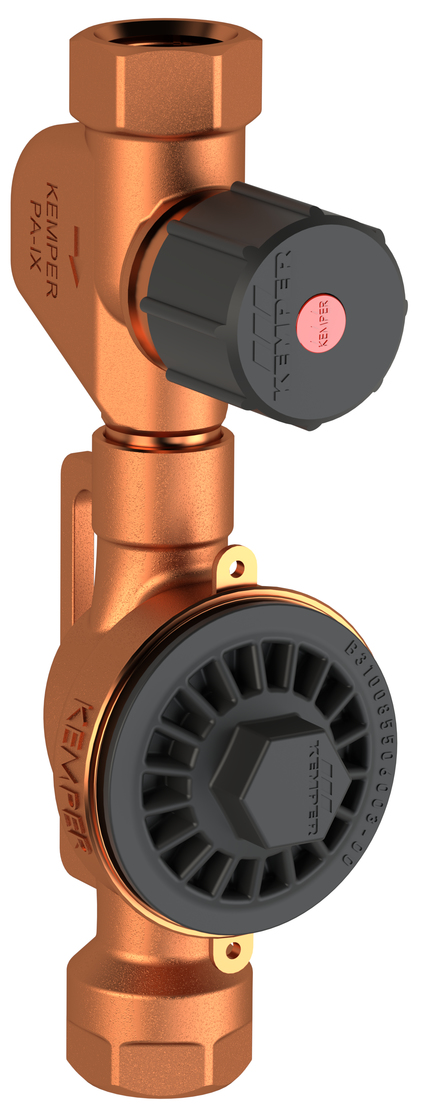 CLASSIC afsluiter-watermeter-combinatie HWW-model 90 mm, figuur 855 27 120