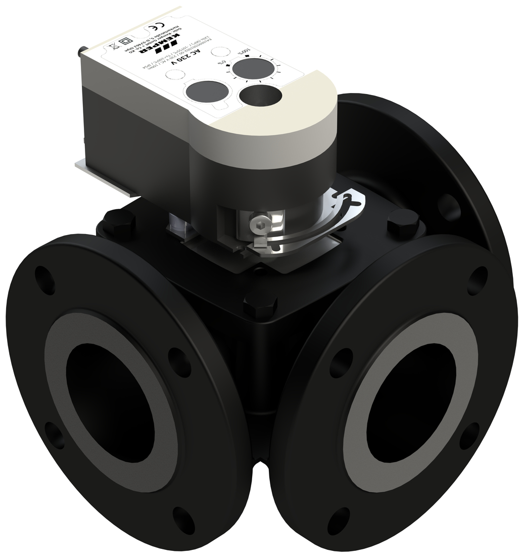 KTS 3-way valve, flanged, figure 916 02
