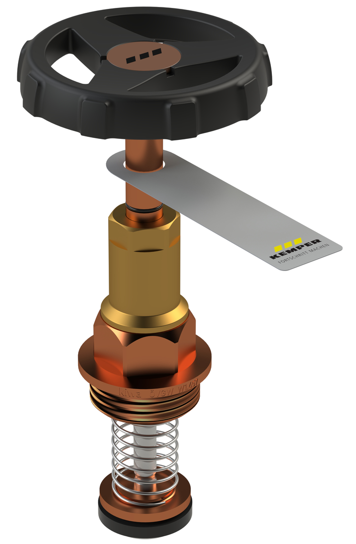 bonnet with check function for combined stop and check valve, figure E0101 160 01